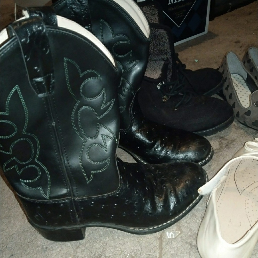 Girls Old West cow girl boots, sz.5 ,like new